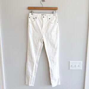 Abercrombie & Fitch The Skinny High Rise Jeans White 26